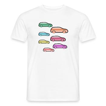 Automobiles - T-shirt homme - blanc - Devant - AI Model Male 178 dark (178cm)