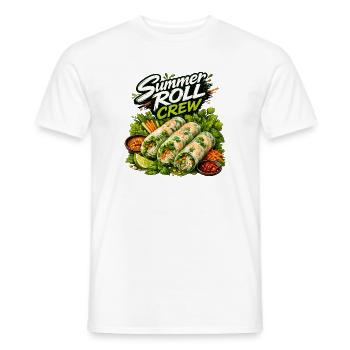 Summer Roll Crew Vietnamese Food Lover Design - Männer T-Shirt - Weiß - Vorne - AI Model Male 178 dark (178cm)