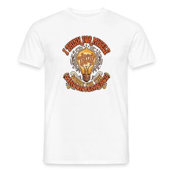 Think For Myself - Männer T-Shirt - Weiß - Vorne - AI Model Male 178 dark (178cm)