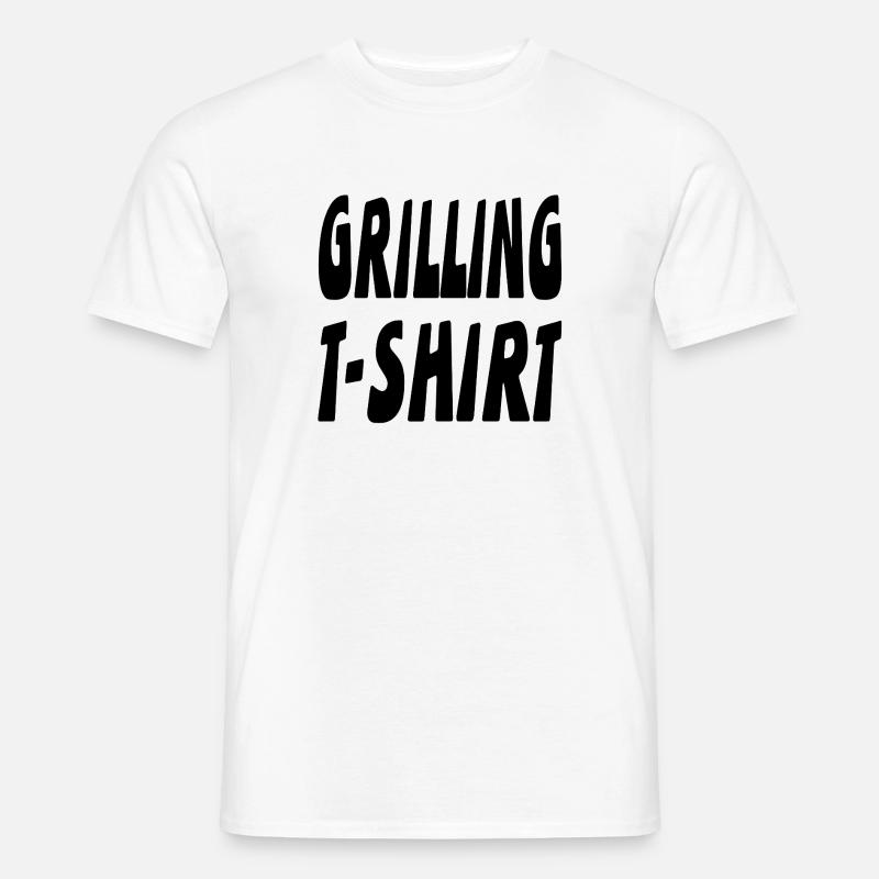 Grillen - Männer T-Shirt - Weiß