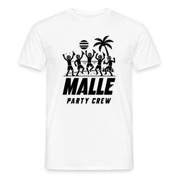 Malle Party Crew Vacation - Men's T-Shirt - white - Front - AI Model Male 178 dark (178cm)
