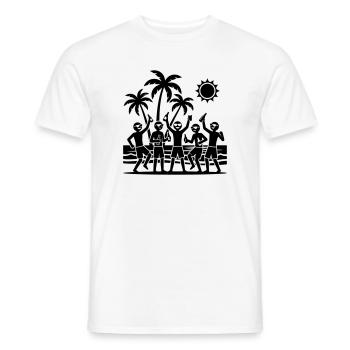 Holiday Party Team - Men's T-Shirt - white - Front - AI Model Male 178 dark (178cm)
