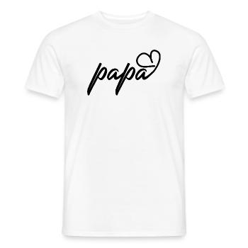 Papa Geschenkidee Vatertag - Männer T-Shirt - Weiß - Vorne - AI Model Male 178 dark (178cm)