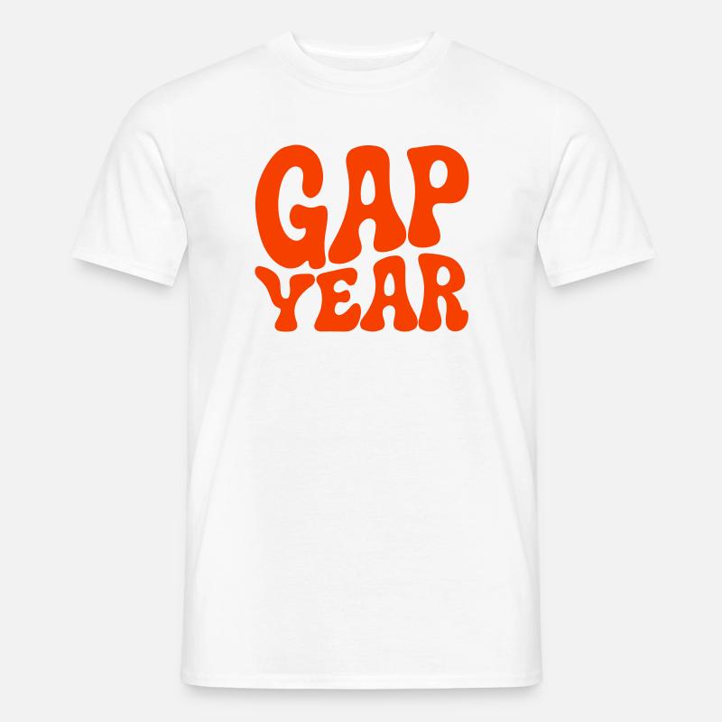 Gap Year - Männer T-Shirt - Weiß