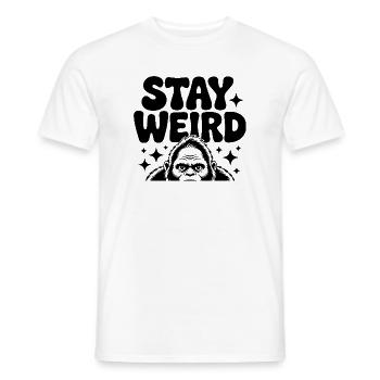 Gorille reste bizarre en disant Singe drôle - T-shirt homme - blanc - Devant - AI Model Male 178 dark (178cm)