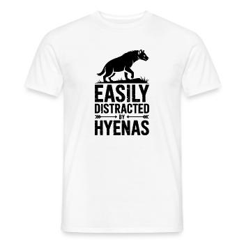Paroles de la hyène Cadeau drôle de hyène - T-shirt homme - blanc - Devant - AI Model Male 178 dark (178cm)
