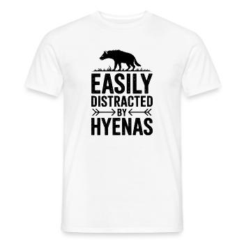 Paroles de la hyène Cadeau drôle de hyène - T-shirt homme - blanc - Devant - AI Model Male 178 dark (178cm)