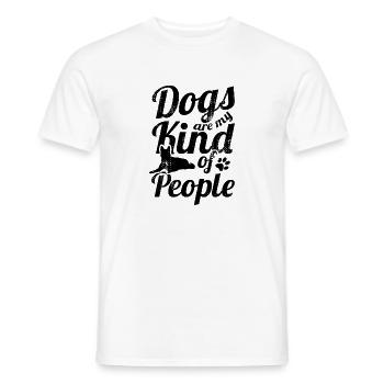 Dogs Are My Kind of People - Men's T-Shirt - white - Front - AI Model Male 178 dark (178cm)