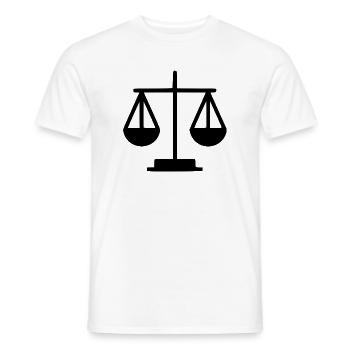 Avocat Droit Droit Avocat Balance Droit Judiciaire - T-shirt homme - blanc - Devant - AI Model Male 178 dark (178cm)