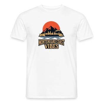 Voyage au Monténégro Balkans Côte adriatique Montagnes - T-shirt homme - blanc - Devant - AI Model Male 178 dark (178cm)