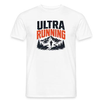 Conception des sentiers de montagne Ultra Running - T-shirt homme - blanc - Devant - AI Model Male 178 dark (178cm)