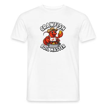 Crawfish Boil Master Lustige Männer Crawfish - Männer T-Shirt - Weiß - Vorne - AI Model Male 178 dark (178cm)