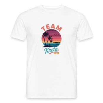 Team Kreta - Männer T-Shirt - Weiß - Vorne - AI Model Male 178 dark (178cm)
