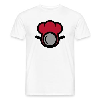 Chef's Hat Restaurant Chef Catering - Men's T-Shirt - white - Front - AI Model Male 178 dark (178cm)