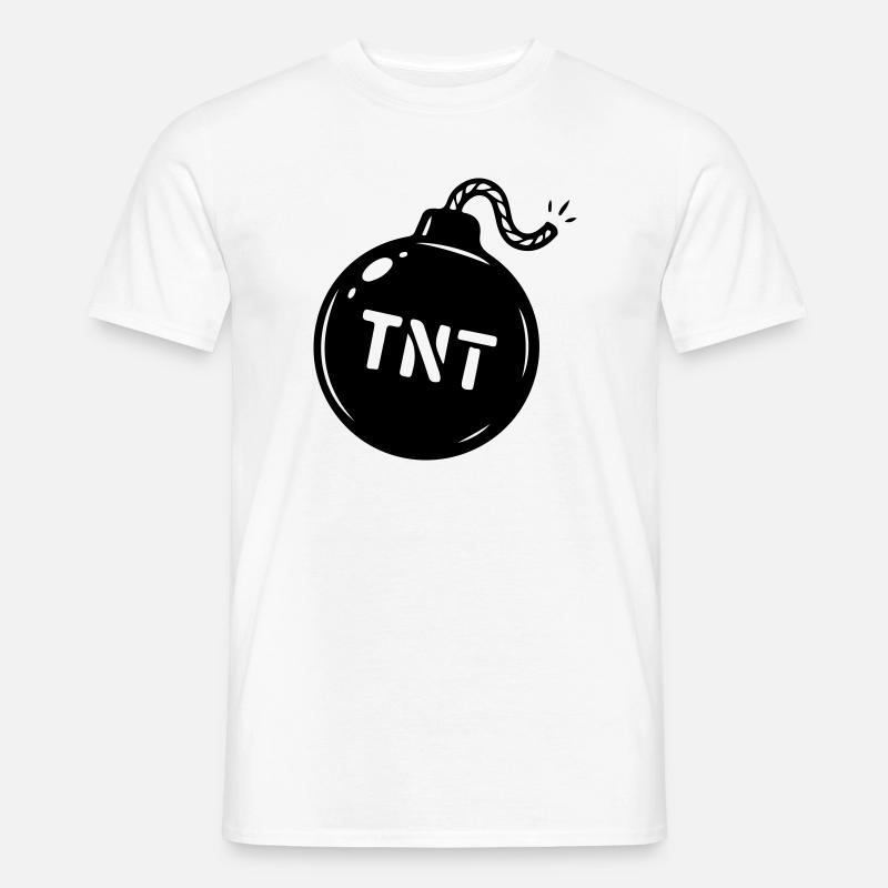 Symbole TNT de la bombe - T-shirt homme - blanc