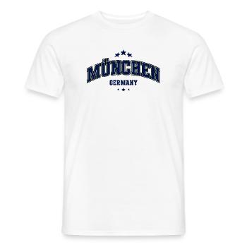 München Germany Motiv für Bayern Fans - Männer T-Shirt - Weiß - Vorne - AI Model Male 178 dark (178cm)