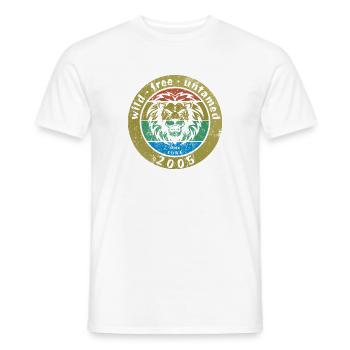 21. Geburtstag Wild, free & untamed since 06/2005 - Men's T-Shirt - white - Front - AI Model Male 178 dark (178cm)