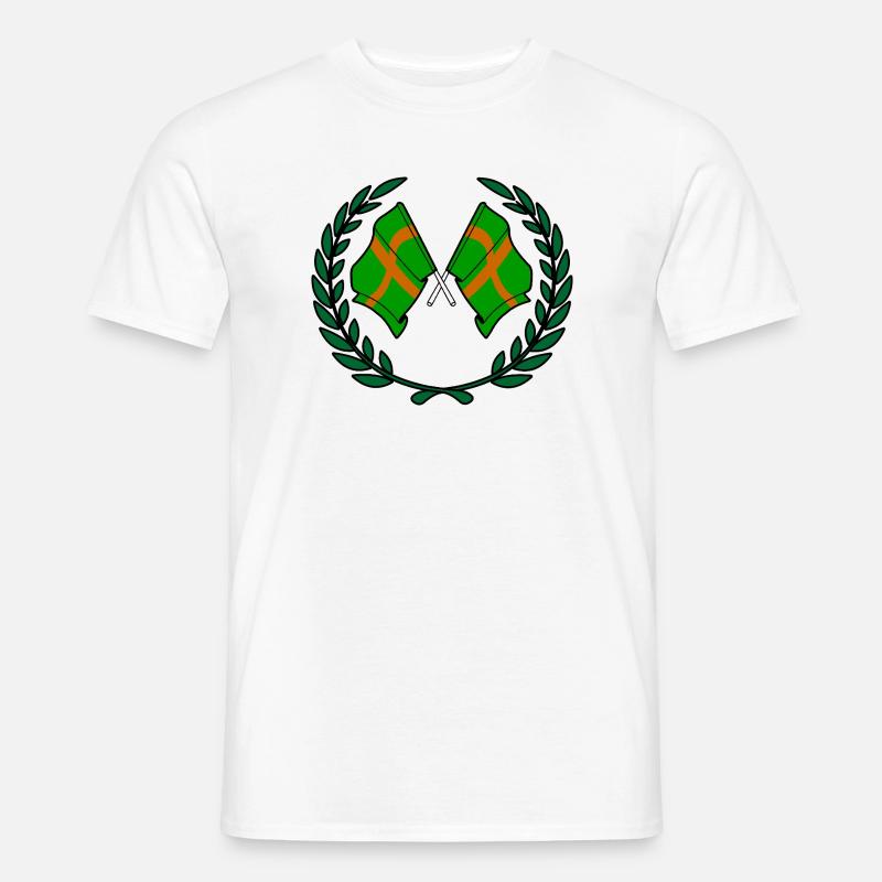 Walking Crest Custom - Männer T-Shirt - Weiß