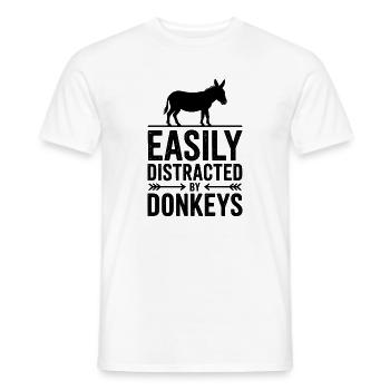 Esel Sprüche Esel Lustiges Esel Geschenk - Männer T-Shirt - Weiß - Vorne - AI Model Male 178 dark (178cm)