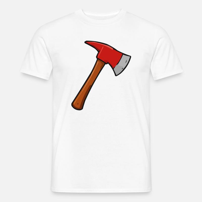 axt - Männer T-Shirt - Weiß