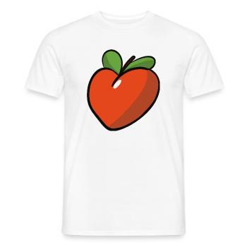 Peche_coeur - Men's T-Shirt - white - Front - AI Model Male 178 dark (178cm)