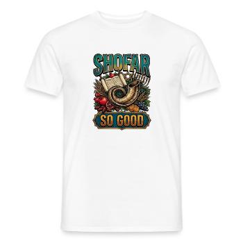 Shofar So Good: Festive Jewish Mix - Men's T-Shirt - white - Front - AI Model Male 178 dark (178cm)