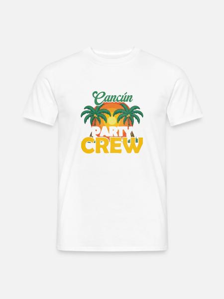 Cancun Party Crew - Männer T-Shirt - Weiß