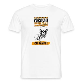 Zu Alt Zum Wegrennen - Männer T-Shirt - Weiß - Vorne - AI Model Male 178 dark (178cm)