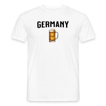 Germany Beer - Men's T-Shirt - white - Front - AI Model Male 178 dark (178cm)