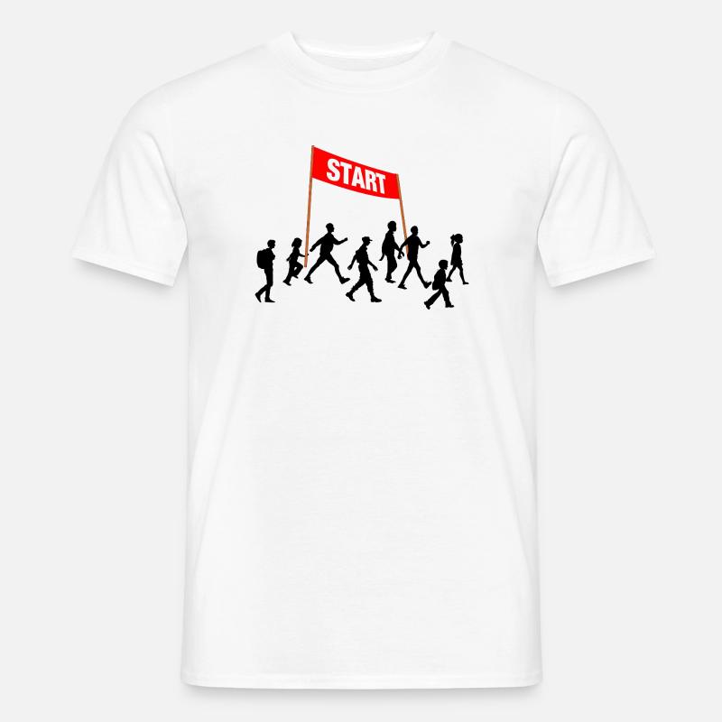 Walking Start Team - Männer T-Shirt - Weiß