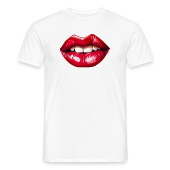 Lipps, Design #1 - Männer T-Shirt - Weiß - Vorne - AI Model Male 178 dark (178cm)