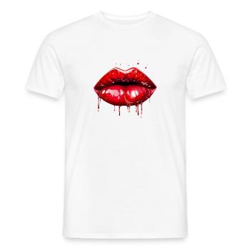 Lipps, Design #3 - Männer T-Shirt - Weiß - Vorne - AI Model Male 178 dark (178cm)