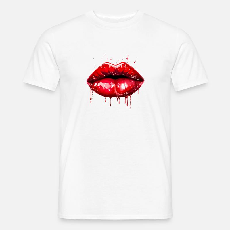 Lipps, Design #3 - Männer T-Shirt - Weiß