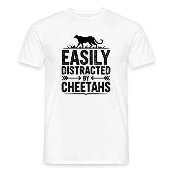 Paroles du guépard Cadeau drôle de guépard - T-shirt homme - blanc - Devant - AI Model Male 178 dark (178cm)