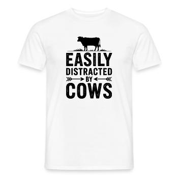 Kühe Sprüche Kuh Lustiges Kühe Geschenk - Männer T-Shirt - Weiß - Vorne - AI Model Male 178 dark (178cm)