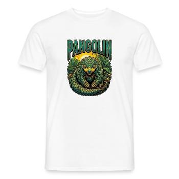 Pangolin Retro Vintage - Männer T-Shirt - Weiß - Vorne - AI Model Male 178 dark (178cm)