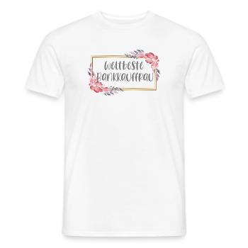 Bankkauffrau Ausbildung Beruf Arbeit Bank Büro - Männer T-Shirt - Weiß - Vorne - AI Model Male 178 dark (178cm)