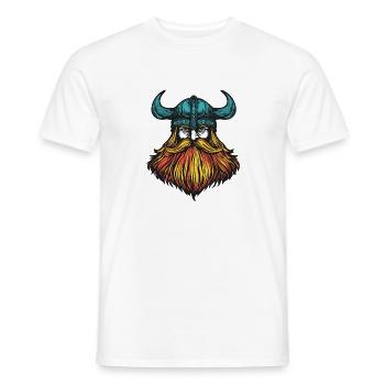 Wikinger Kopf - Männer T-Shirt - Weiß - Vorne - AI Model Male 178 dark (178cm)