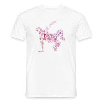 Geschenkidee für den Hip-Hop-Tänzer mit Breakdance - Männer T-Shirt - Weiß - Vorne - AI Model Male 178 dark (178cm)