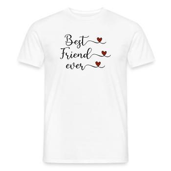 Bester Freund  - Männer T-Shirt - Weiß - Vorne - AI Model Male 178 dark (178cm)