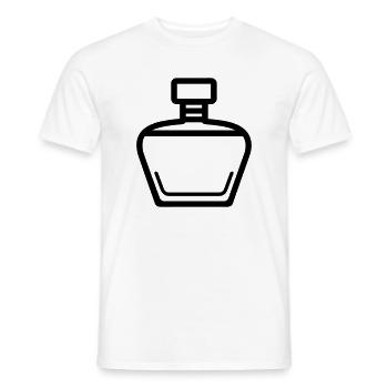 flacon de parfum - T-shirt homme - blanc - Devant - AI Model Male 178 dark (178cm)