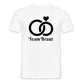 Hochzeit, Verlobung, Hochzeitsfeier - Männer T-Shirt - Weiß - Vorne - AI Model Male 178 dark (178cm)