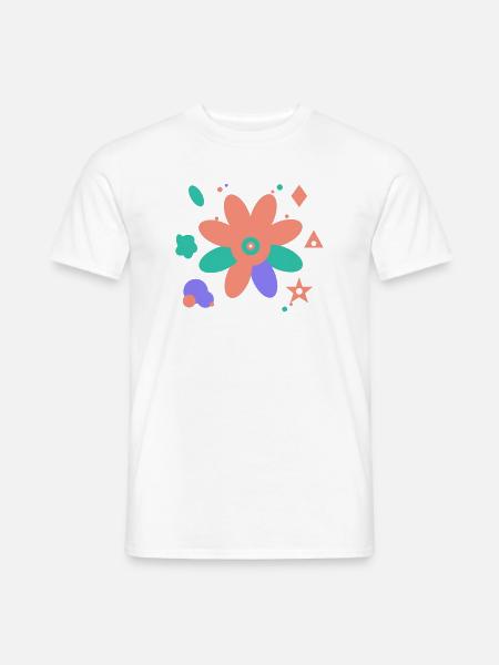 Buntes Design der modernen Kunst - Männer T-Shirt - Weiß