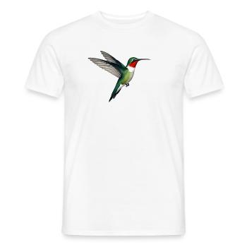 Hummingbird - Men's T-Shirt - white - Front - AI Model Male 178 dark (178cm)