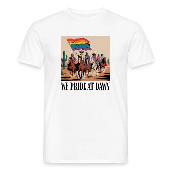 Pride Cowboy Rodeo Parade - Männer T-Shirt - Weiß - Vorne - AI Model Male 178 dark (178cm)