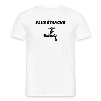 T-shirt Potes Rétro - Plus étanche - T-shirt homme - blanc - Devant - AI Model Male 178 dark (178cm)