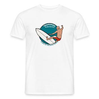 Teahupoo Tahiti French Polynesia End of the Road - Men's T-Shirt - white - Front - AI Model Male 178 dark (178cm)