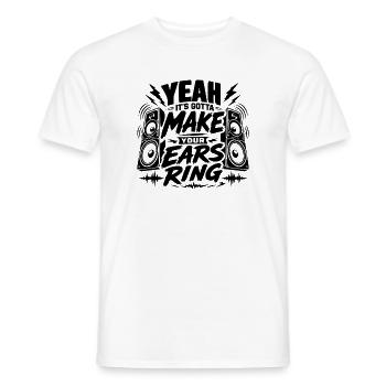 Musik, die den Festival-Moment unvergesslich macht - Männer T-Shirt - Weiß - Vorne - AI Model Male 178 dark (178cm)