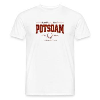 Flunkyball Professional Team Potsdam Classic T-Shirt - Men's T-Shirt - white - Front - AI Model Male 178 dark (178cm)