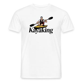 Kajakfahren - Männer T-Shirt - Weiß - Vorne - AI Model Male 178 dark (178cm)